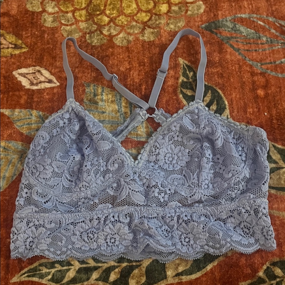 Xhilaration Lace Bralette in Soft Blue